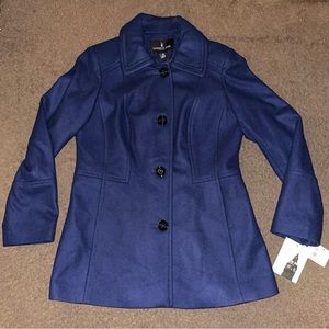 London Fog Wool-Blend Peacoat